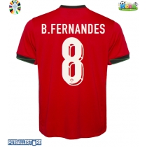 Portugal Bruno Fernandes #8 Hjemmedrakt EM 2024 Kortermet